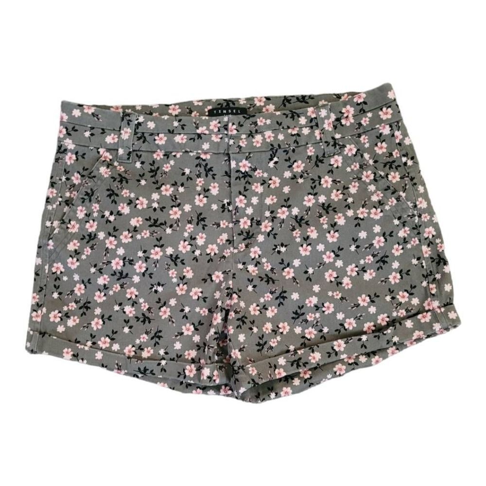 TINSEL Floral Cotton Pattern Short Size 27 Has Stretch 🤩 Washed Not Worn